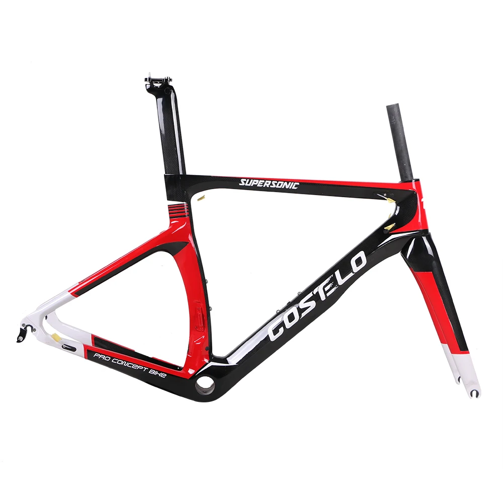 COSTELO NK1K full carbon road bike frame,fork headset clamp seatpost T1000 Carbon Road bicycle Frame free shipping