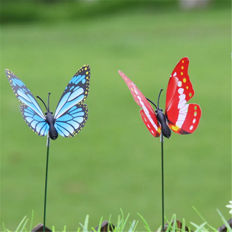 Statues Lawn Ornaments 15 Pcs Butterfly Garden Decorations Artificial Butterfly Stakes Yard Plant Decor Home Garden Gefradis Fr