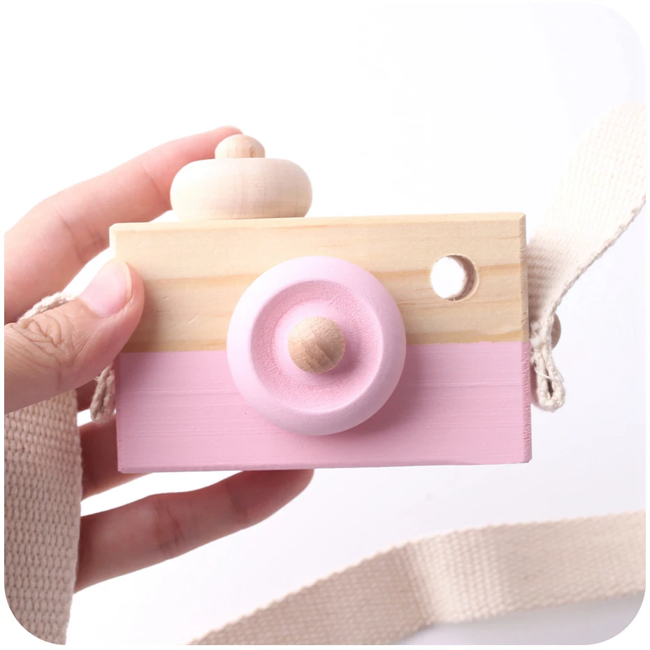 Let's make 1 шт. детская деревянная игрушка камера модная подвеска для маленьких детей подвесная камера реквизит украшение Скандинавская подвесная деревянная камера игрушка