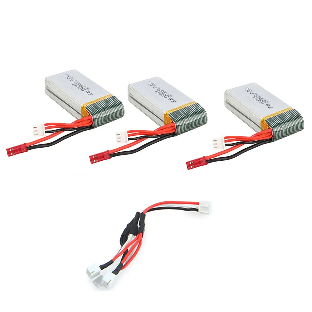 Высокая Ёмкость 3 шт 7 4 v 2 s 1200 mah Батарея для X101 X102H JJRC X6 Радиоуправляемый Дрон