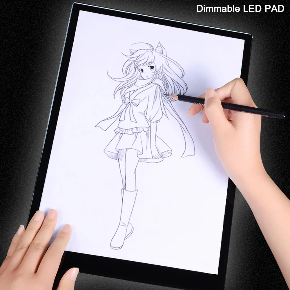 

3 Level Dimmable Led A4 Table,Pad,Tools,Accessories for Diamond Painting Eye Protection A4 Size Diamond Embroidery