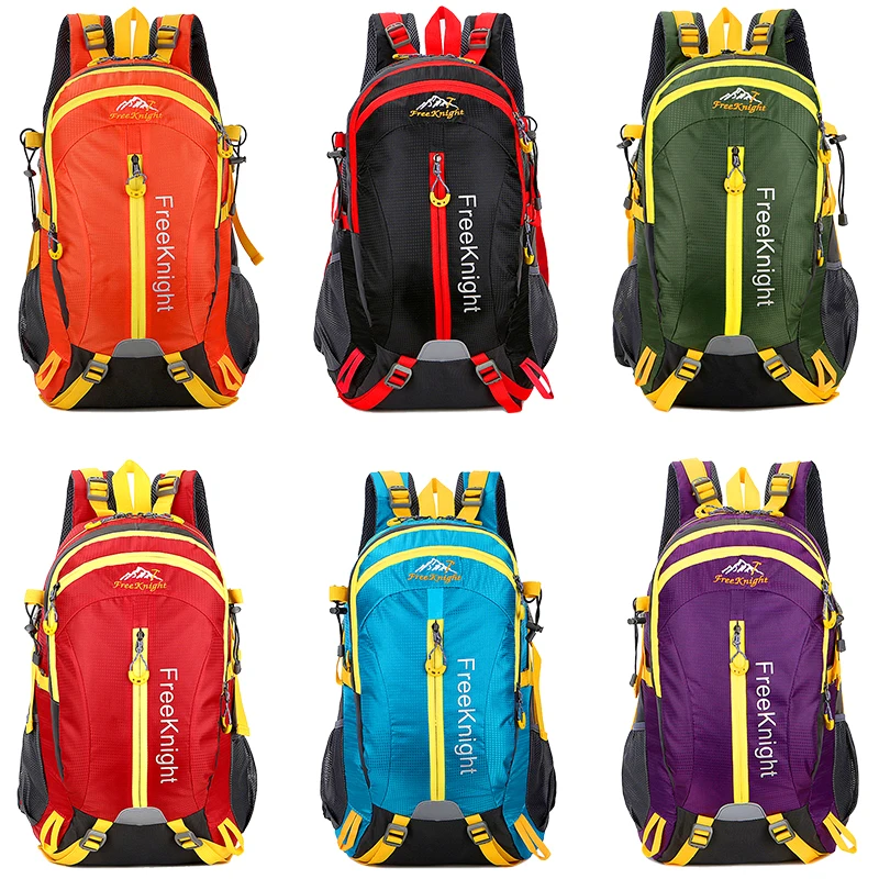 Excellent TOPTETN New outdoor bicycle equipment fitness large capacity two-color travel bag hiking waterproof scratch-resistant backpack 5