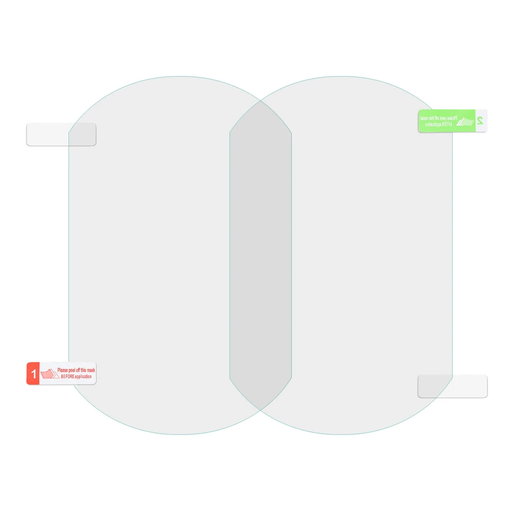 Наклейки на авто 2 шт. непромокаемый автомобиль зеркало заднего вида пленка наклейка Анти-туман защитная пленка дождь щит Замена наклейки s на все автомобиль 135*95 мм - Название цвета: Белый