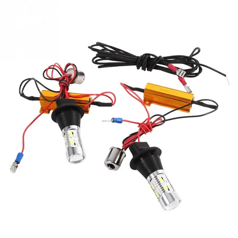 2pcs LED Turn Signal Light 1156 Dual Color Switchback LED Turn Signal