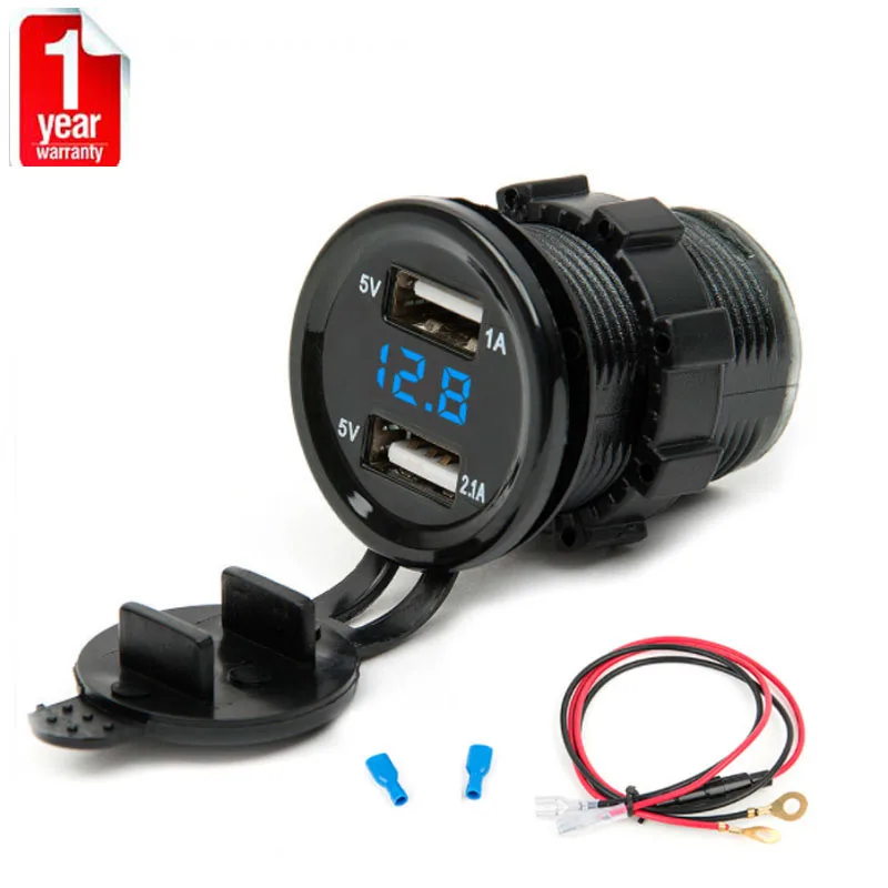 12V Waterproof Boat Motorcycle Cigarette Lighter Socket Plug Outlet Car