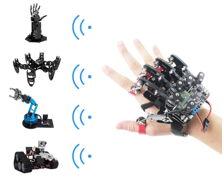 Открытые соматосенсорные носимые механические перчатки Exoskeleton Sense control высокотехнологичные игрушки