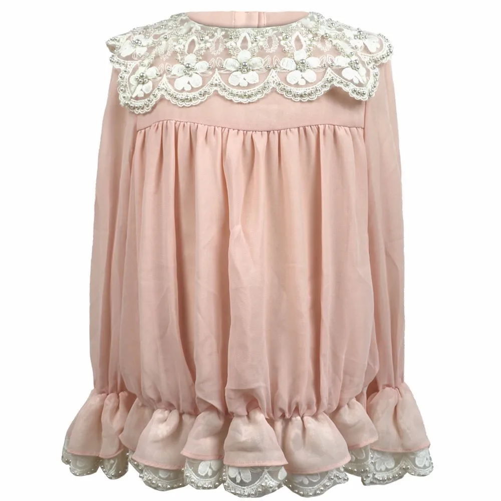

Girls Shirts Toddler Casual Tops Shirts For Girls Childrens Blouses Princess Long Sleeve Lace Girls Blouses Spring Autumn 4J0897