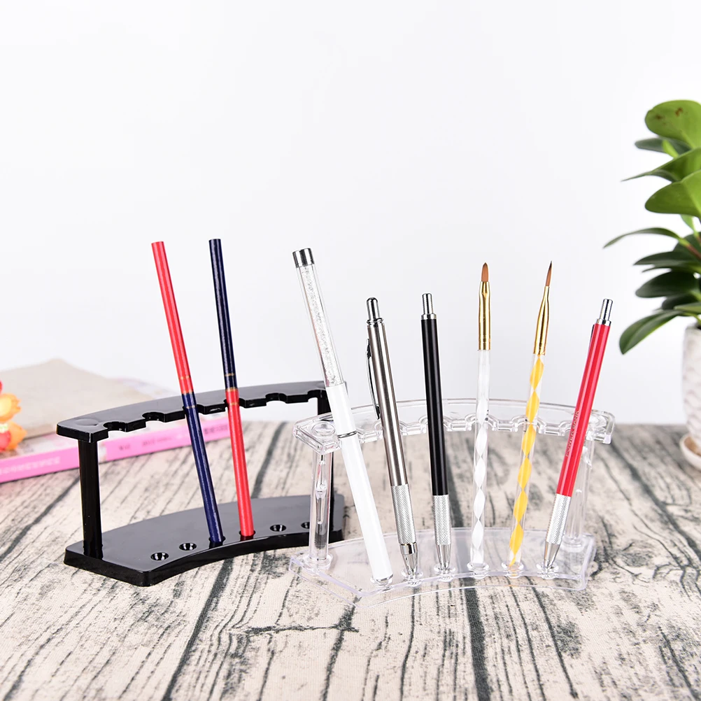 Peerless Brand new 6 Slot Plastic Pen Jewelry Display Holder pen Stand