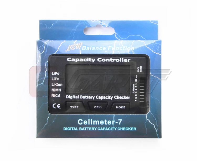 

Digital Battery Capacity Checker Controller Tester CellMeter-7 for RC LiPo LiFe Li-ion NiMH Nicd Battery