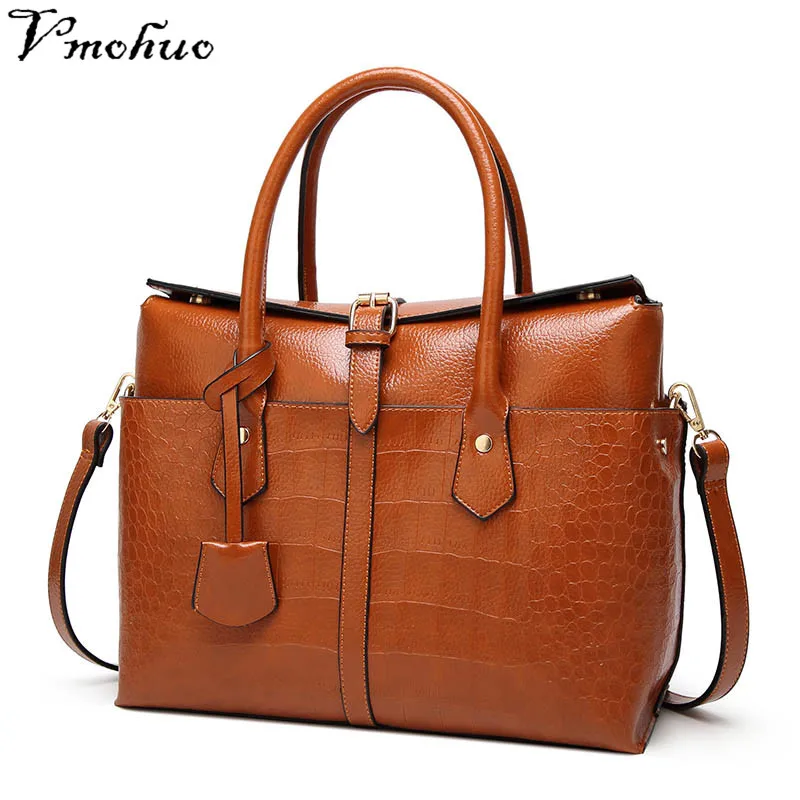 

VMOHUO Luxury Brand Messenger Bag Women's Vintage Leather Bag Female Bags For Girls Shoulder Female Top-handle Bags bolsa