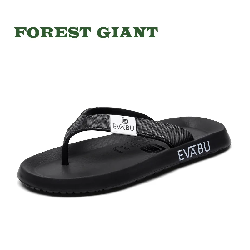 

FOREST GIANT Summer Men Flip Flops High Quality Beach Sandals Non-slide Male Slippers Zapatos Hombre Casual Shoes A16006