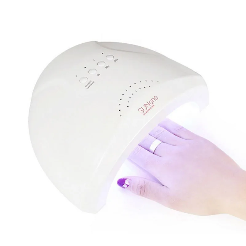 

SUNone 48W Dual UV Led Lamp Nail Dryer Curing All Types Gel 24Leds UV Lamp Nail Machine 5s/30s/60s Auto-sensing Infared