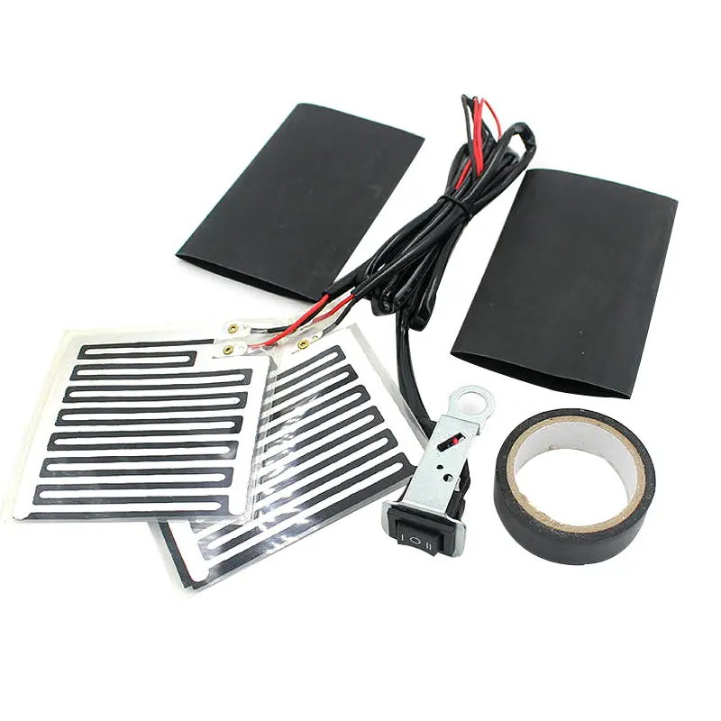12V Универсальный мотоцикл руль теплый набор грелка колодки YAN88|Ручки для
