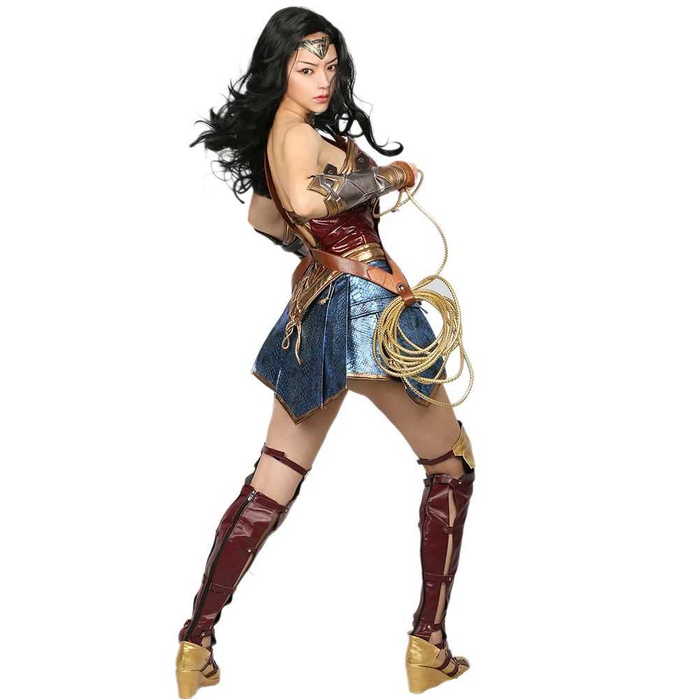 X COSTUME wonder woman косплэй костюм супергероя Женская Прохладный из искусственной кожи