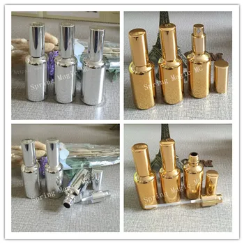 

50pcs Gold Silver 50ml Spray bottle Cosmetic packaging Empty Perfume Bottle,Glass bottles,perfume container Refillable Bottles