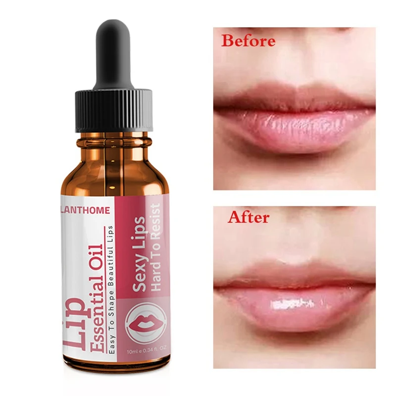 Increase Lip Elasticity Fuller Lips Plumper Repair Wrinkle Dry Chapped Hyaluronic Lip Oil Deep Hydrating Bigger Lip Augmentation