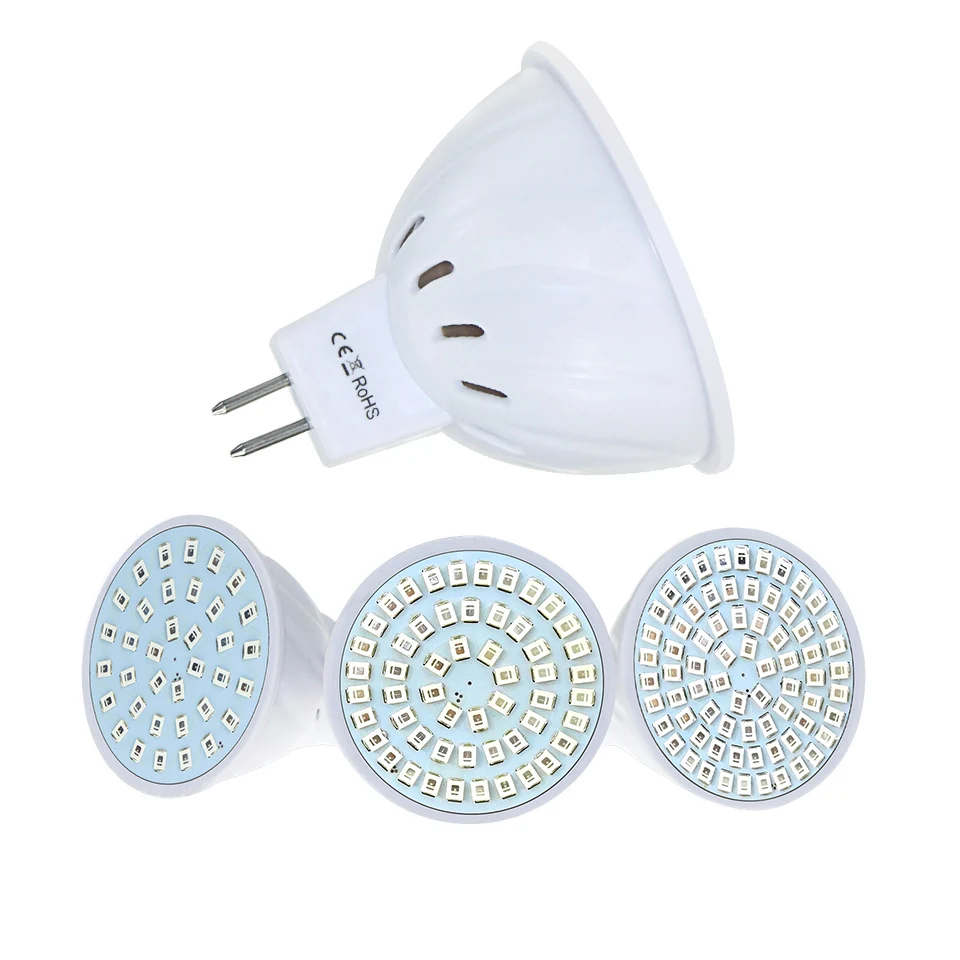 Светодиодная лампа полного спектра E27 GU10 MR16 SMD 2835 красный и синий свет для
