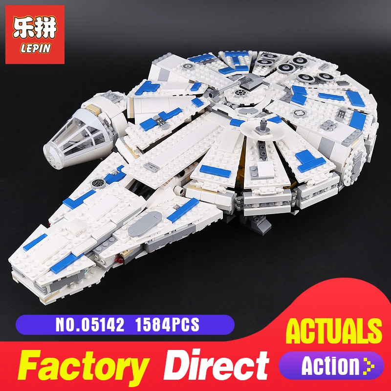

2018 new Lepin 05142 Star Series The 75212 Kessel Run Millennuim Falcon Set LegoINGly Building Blocks Bricks Kid Toys Gifts Wars