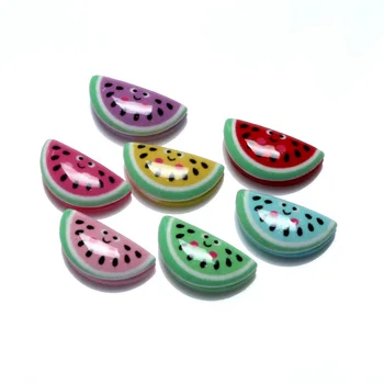 

50Pcs Mixed Resin Watermelon Decoration Crafts Kawaii Beads Flatback Cabochon Embellishments For Scrapbooking DIY Accessories
