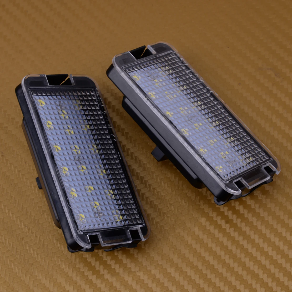 

CITALL 2Pcs 18LEDs White LED Number License Plate Light Lamp 2 Pin Fit for Seat Ibiza Mk3 Leon 1M Toledo Mk3