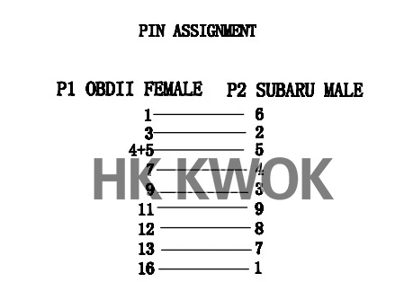 Obd кабель для subaru 9 Pin To 16 Pin OBD 2 разъем Диагностический Инструмент Кабель-адаптер