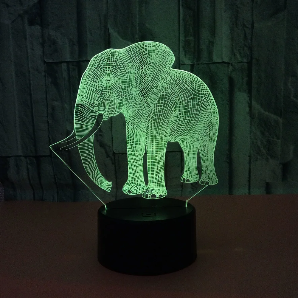 Подарок для бойфренда 7 цветов Изменение 3D Голограмма лампа USB акриловые огни вечерние Подарок на годовщину подарок на день Святого Валентина