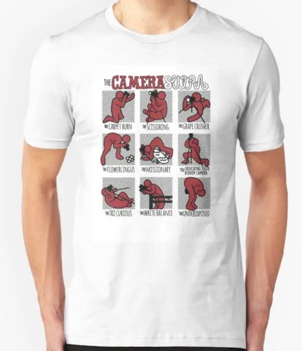 

Men'S T-Shirt 2019 Newest The Camera Sutra T-Shirt Photography Funny Size S-3XL