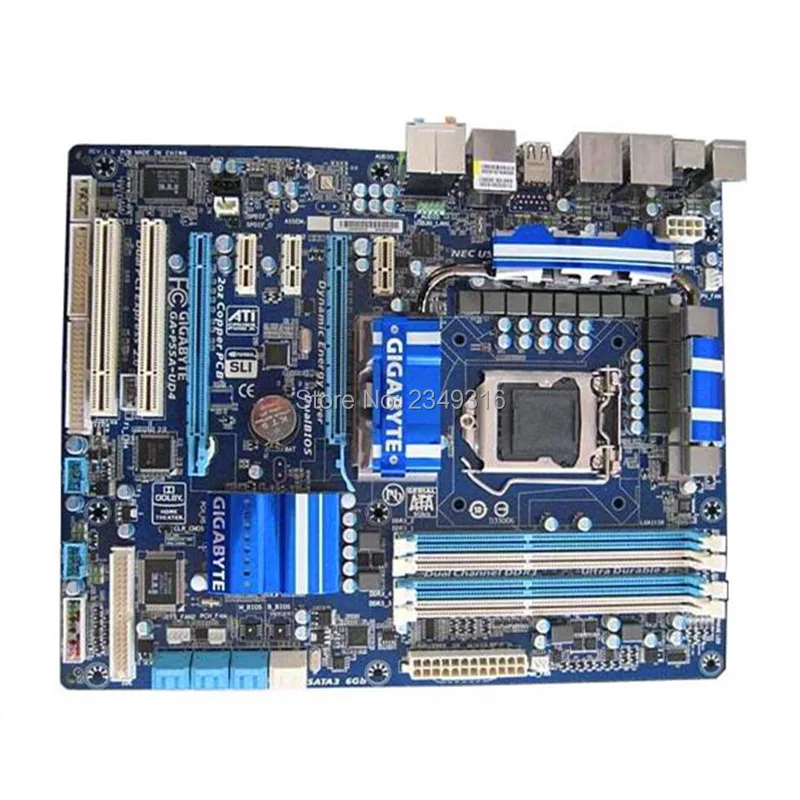 

original motherboard for Gigabyte GA-P55A-UD4 boards P55A-UD4 1156 DDR3 16G for i5 i7 cpu P55 Desktop motherborad Free shipping