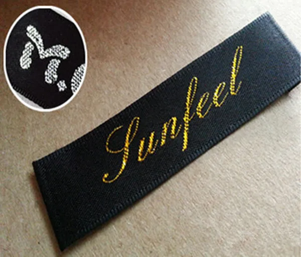 Wholesale Garment Accessorie End Fold Clothing Labels,Customized Woven