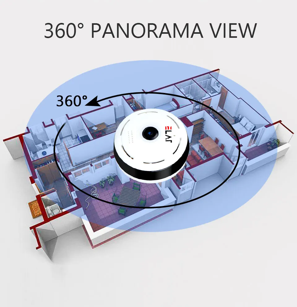 ELAF 960P HD IP Camera 360 degree Panoramic Fisheye 3D VR CCTV Camera IR Night Vision Home Security Surveillance Mini Camera ELAF 960P HD IP Camera 360 degree Panoramic Fisheye 3D VR CCTV Camera IR Night Vision Home Security Surveillance Mini Camera