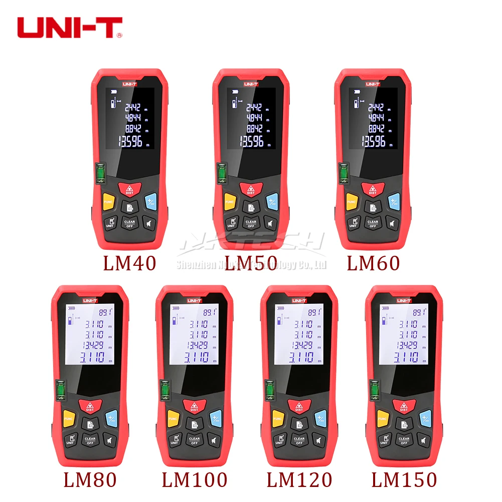 UNI-T LM40 LM60 LM80 LM100 LM120 LM150 лазерный дальномер 40 м 60 м 80 м 100 м 120 м 150 м дальномер тестер UT390B