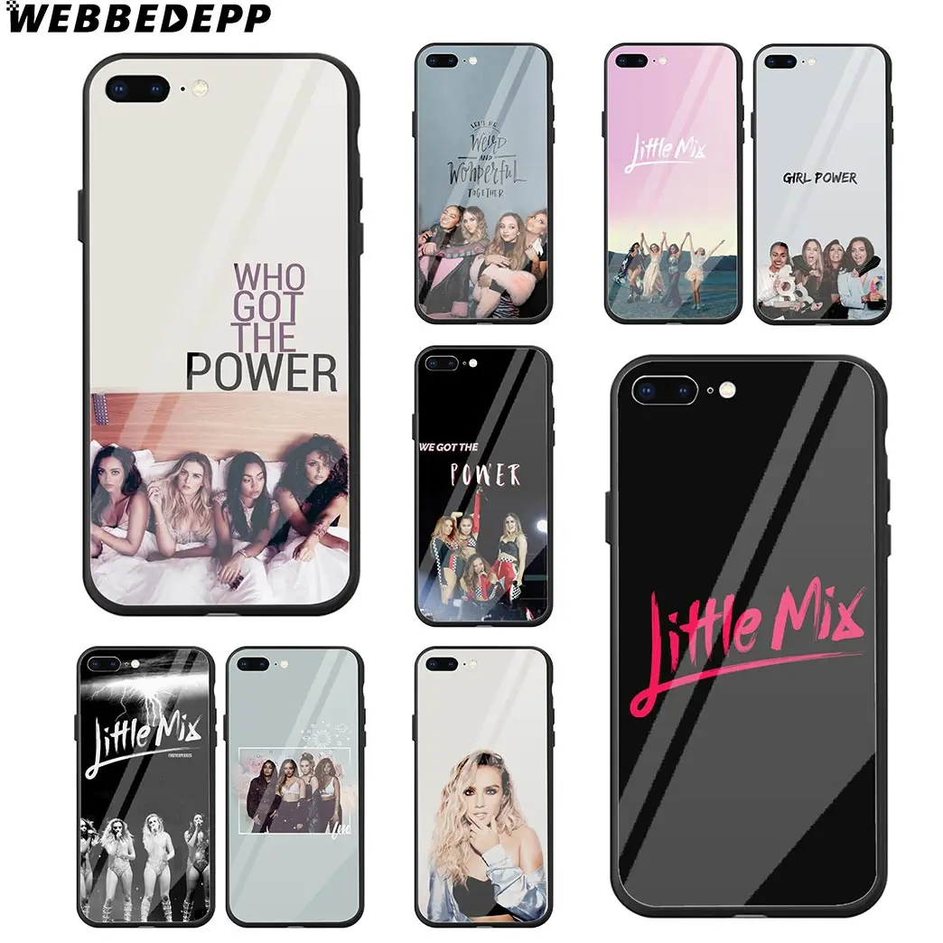 WEBBEDEPP Little Mix Girl чехол из закаленного стекла для телефона Apple iPhone Xr Xs Max X или 10 8 7 6 6S