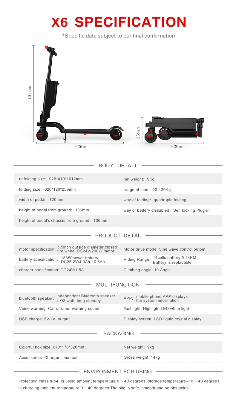 Perfect New Brand electric scooter with Bluetooth Sound 200W 24V mini electric foldable electric bicycle for Adults by Smartphone APP 19