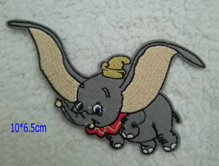 Вышитая аппликация с мультяшным s летающим слоном 10 х6 5 см|applique iron on|iron on patchesiron |