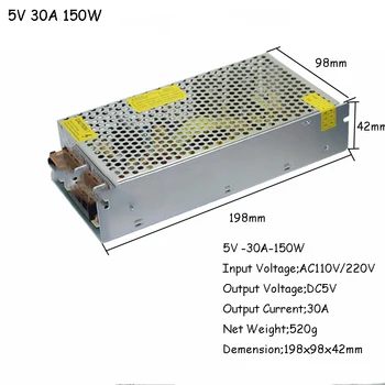

High-quality DC5V led Strip Power to Adapter AC85v-265v 2A 4A 5A 10A 20A 30A 40A 60APower Supply
