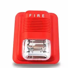 DC 24 В автономный Звук Свет пожарной сигнализации Сенсор Звук мигающий СВЕТОДИОД сирена для Домашние Детская безопасность безопасности Высокое качество