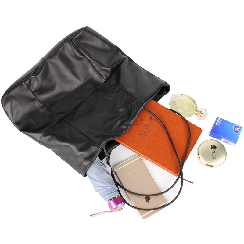 YIFANGZHE Минималистичная женская сумка на плечо из натуральной кожи, женская сумка-тоут с верхней ручкой, вместительная сумка-зонтик