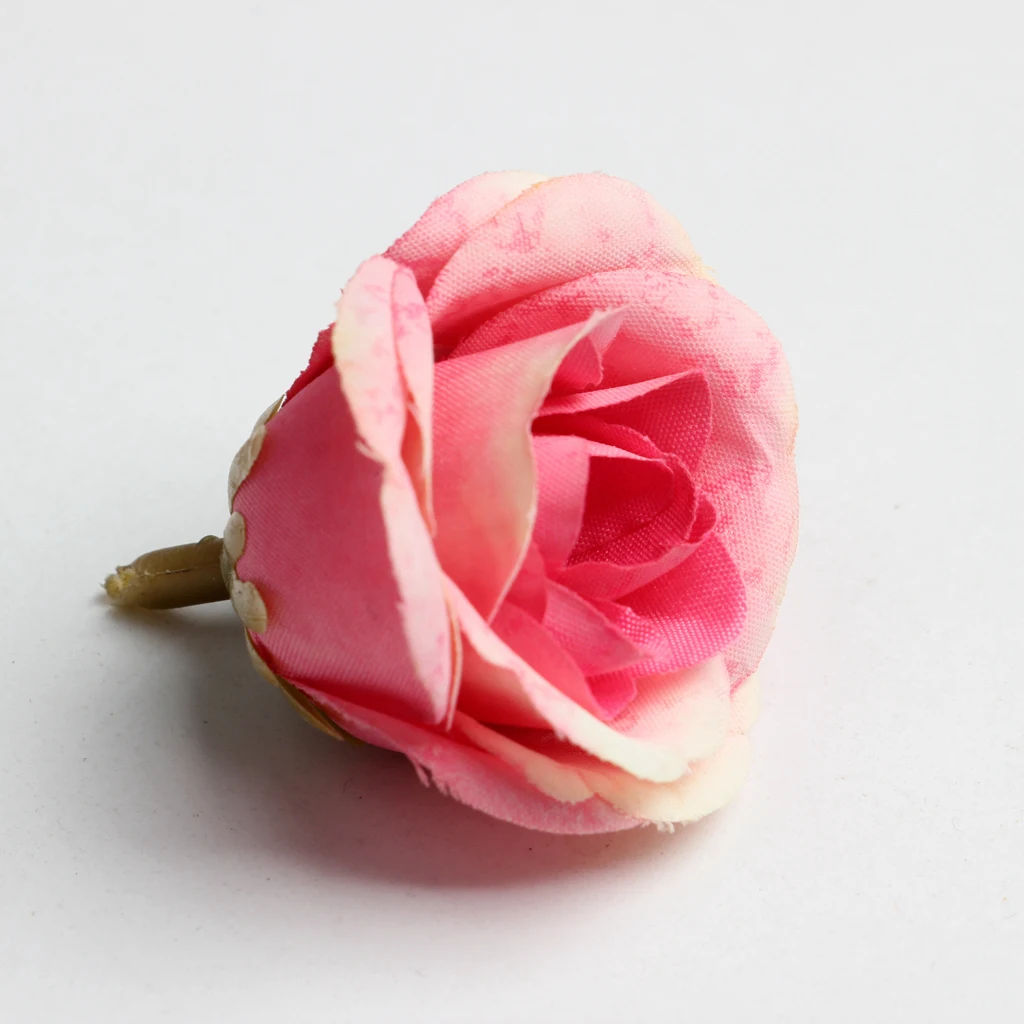 New Hot Sale 10pcs Decorative Artificial Silk Rose Flower Head for Wedding Party Home Decor Photo Albums DIY Hats Clothes Favors