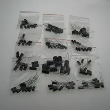 120pcs 12 values 0.22UF-470UF Aluminum electrolytic capacitor assortment kit set pack