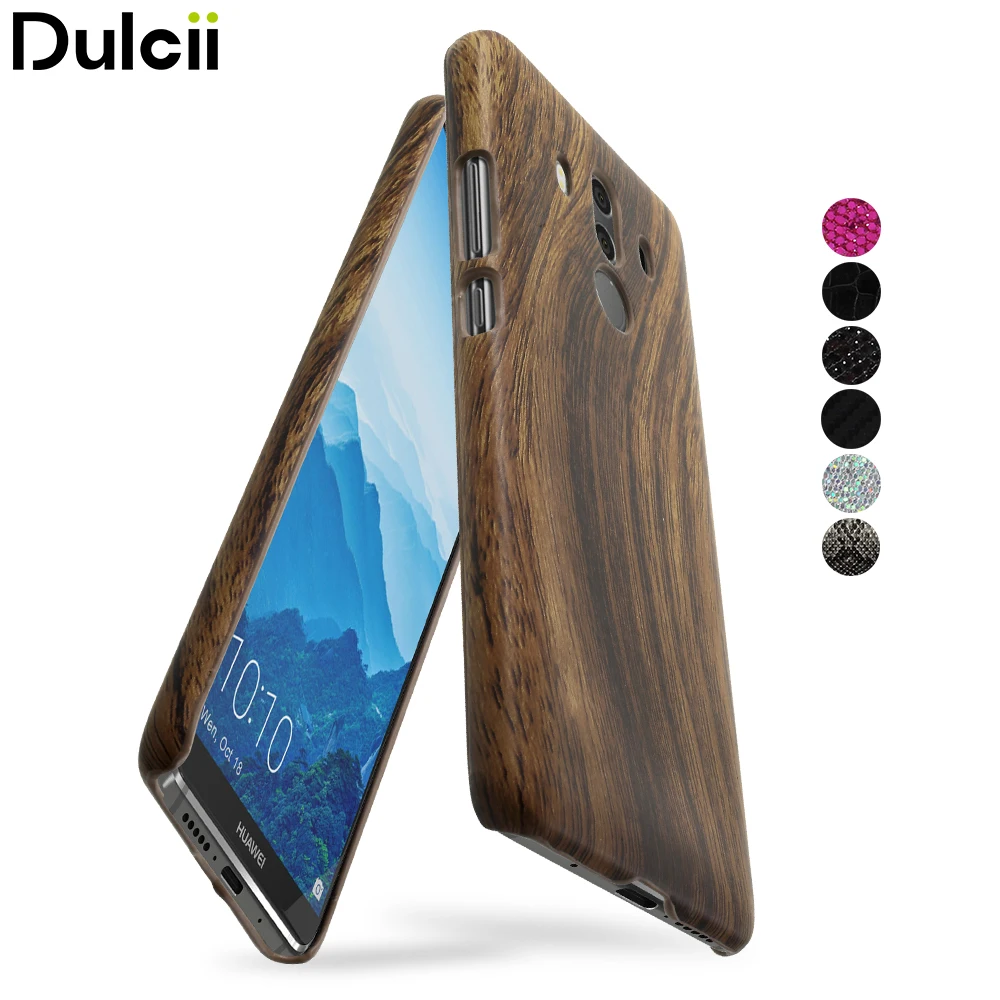 DULCII для huawei mate 10 Pro Чехол телефона PU кожа с покрытием Жесткий сотовый телефон