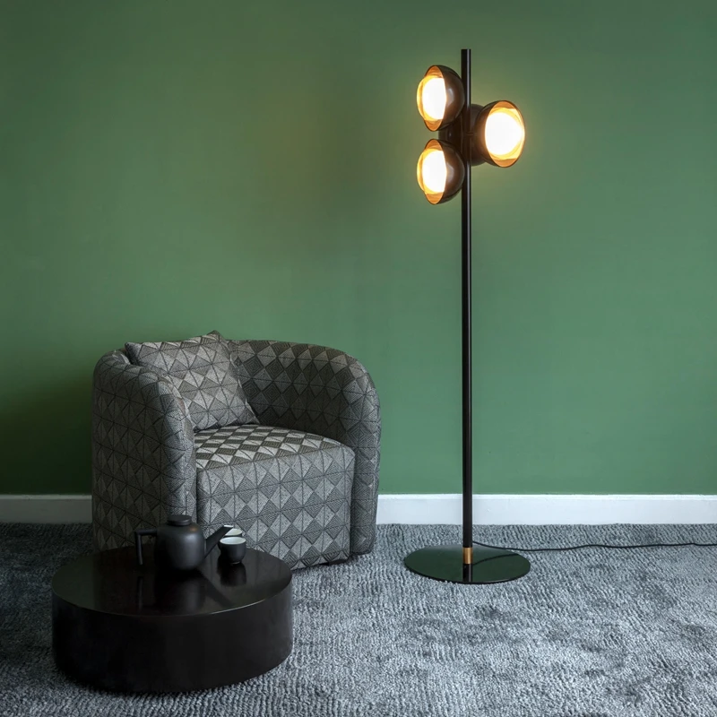 Post Modern LED Floor Lamp 4 Lamps Standing Light for Living Room Hotel Bedside AC220V 110V Input 4PCS G9 LED Bulb free shipping