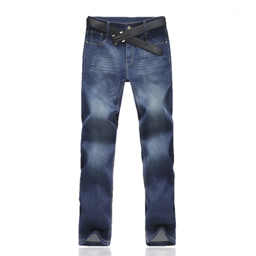 Men Casual Denim Jeans Brand Plus Size Slim Fit Cotton Straight Denim