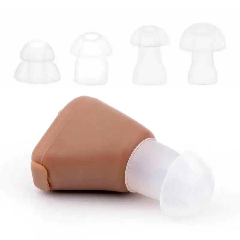 Adjustable Hearing Aid Rechargeable Invisible Mini Hearing Aids Sound Amplifier Hear Clear for Elderly Deaf Sound Enhancement
