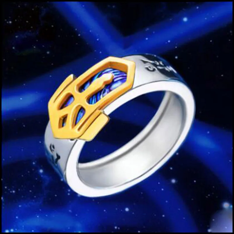 

Cosplay Cartoon AnimeFate Stay Night Ring Saber Holy Sword Logo Ring 925 Silver Jewelry for Boyfriend Girlfriend Birthday Gift