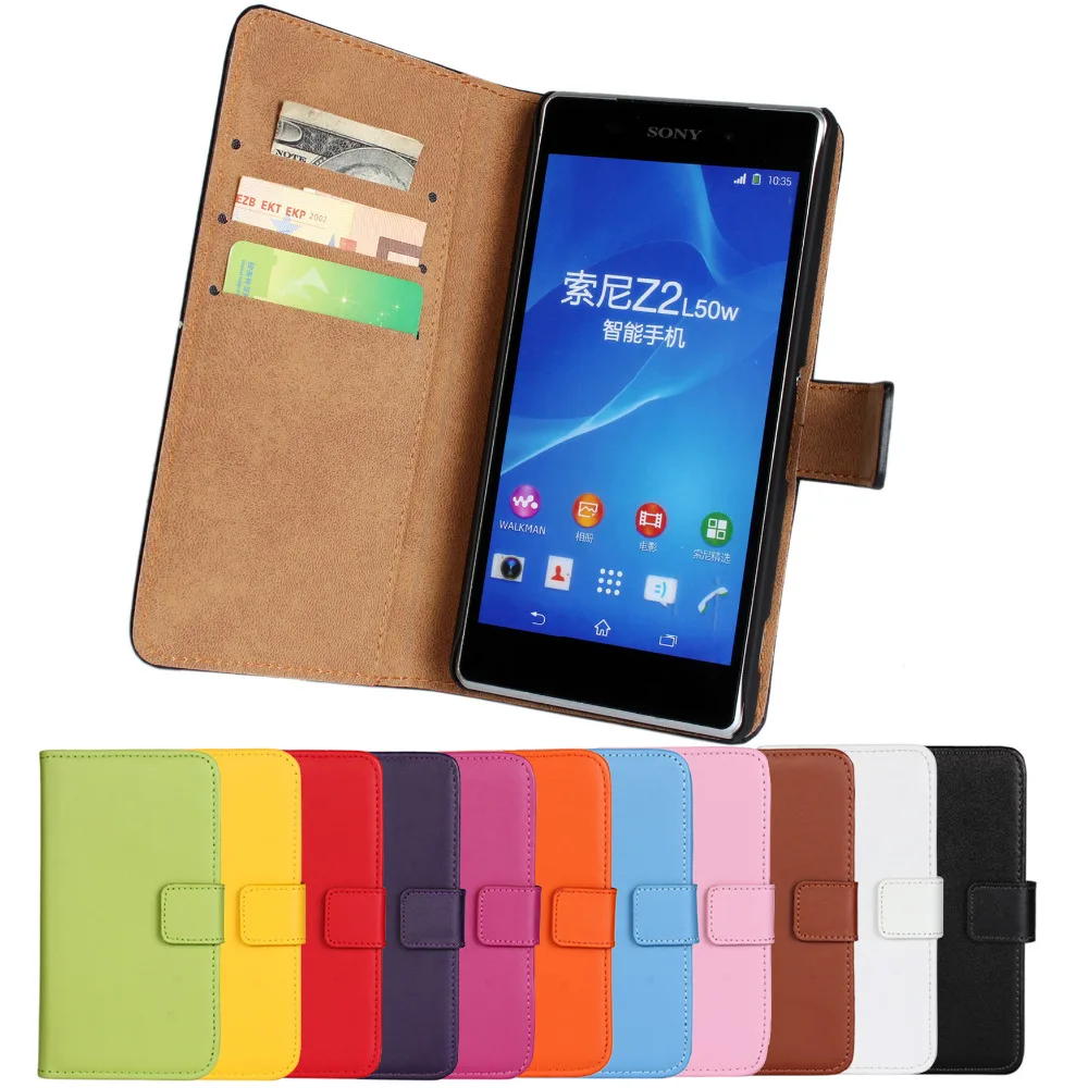 Чехол для Sony Xperia Z2 кожаный флип-чехол чехлы сотовых телефонов футляр защитный