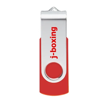

J-boxing 64GB USB Flash Drive Metal Rotating USB Memory Stick 128GB 16GB 32GB 8GB Thumb Drive USB Pen Drive for PC Macbook Red