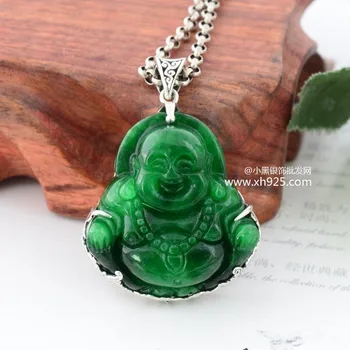 

KJJEAXCMY boutique jewelry 925 pure silver inlaid with jade iron dragon born in the ni le Pendant