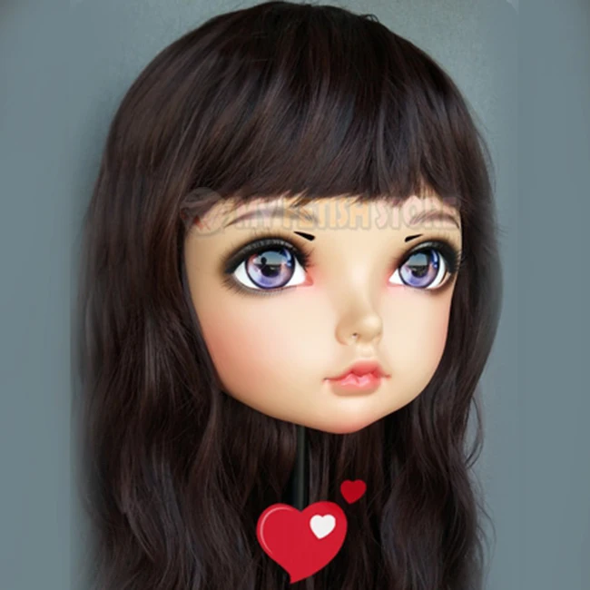 (Tao 01) Женская милая полимерная маска Kigurumi BJD для косплея японского аниме