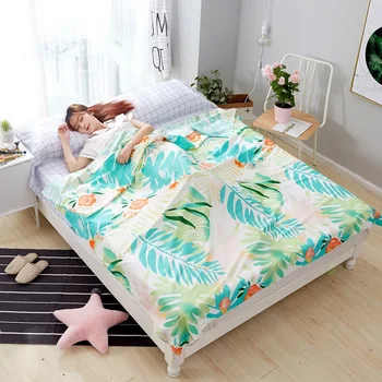 

1Pc Multifunction Fitted Sheet Mattress Protector Pad Travel Hotel Health Sleeping Bed Cover Outdoor Travel Anti-dirty Sheets