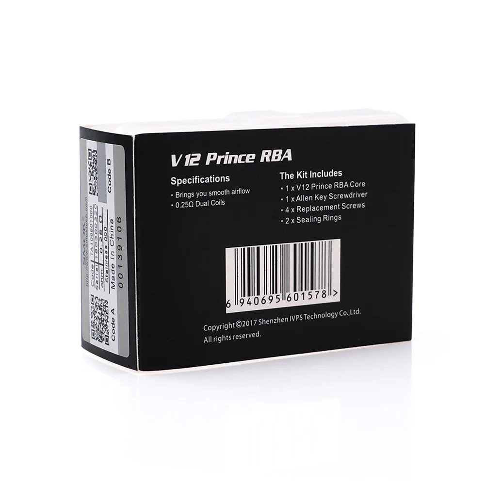 Оригинальный распылитель SMOK TFV12 Prince RBA 0 25 Ом сменный головка катушки для Tank x priv